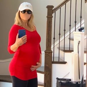 Seraphine Maternity Ruched Top size M